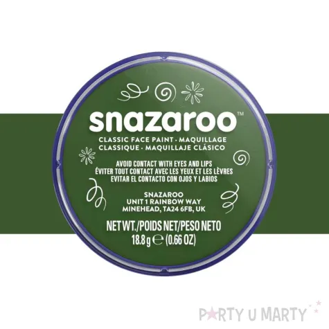 dodatek do stroju na halloween karnawal farba do twarzy i ciala zielona ciemna 18 ml