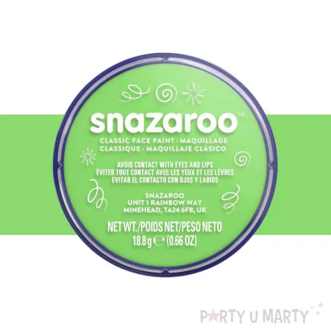 dodatek do stroju na halloween karnawal farba do twarzy i ciala zielona limonkowa 18 ml