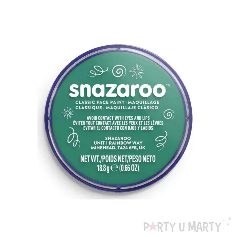 dodatek do stroju na halloween karnawal farba do twarzy i ciala zielono niebieski 18 ml