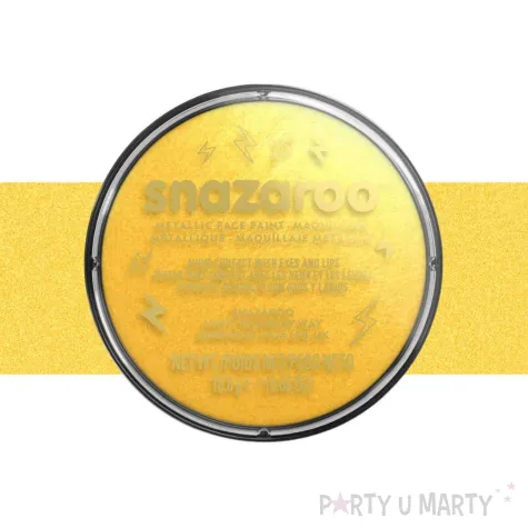 dodatek do stroju na halloween karnawal farba do twarzy i ciala zlota metaliczna 18 ml