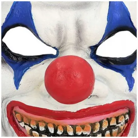 dodatek do stroju na halloween maska klaun morderca karnawal joker