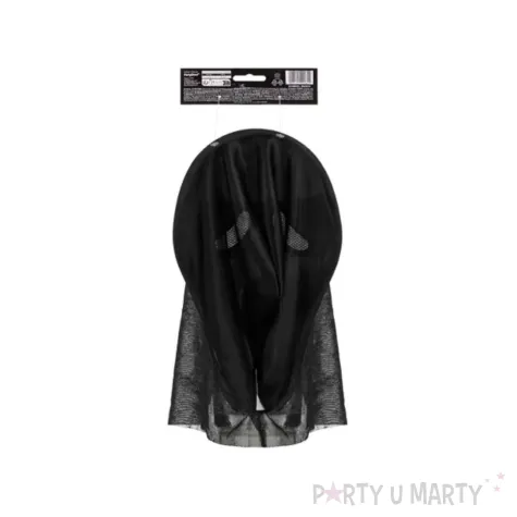 dodatek do stroju na halloween maska z kapturem morderca ghostface krzyk