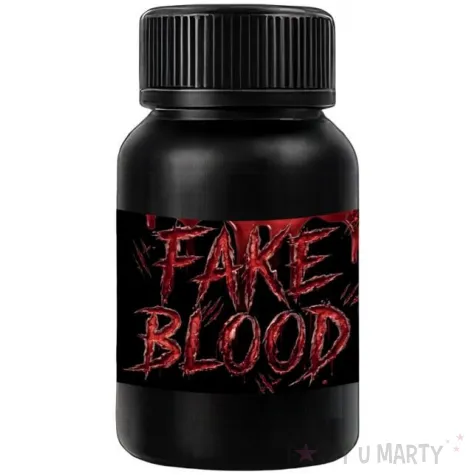 dodatek do stroju na halloween sztuczna krew do makijazu wampir zombie rany wampirzyca 100 ml