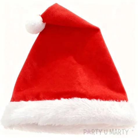 dodatek do stroju na mikolajki boze narodzenie czapka mikolaja 36 cm