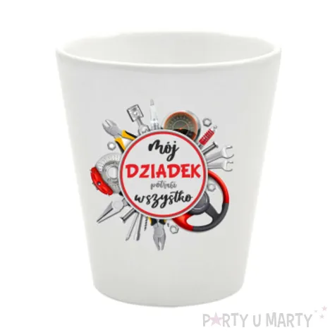 doniczka dzien dziadka moj dziadek potrafi wszystko bialy 10 cm