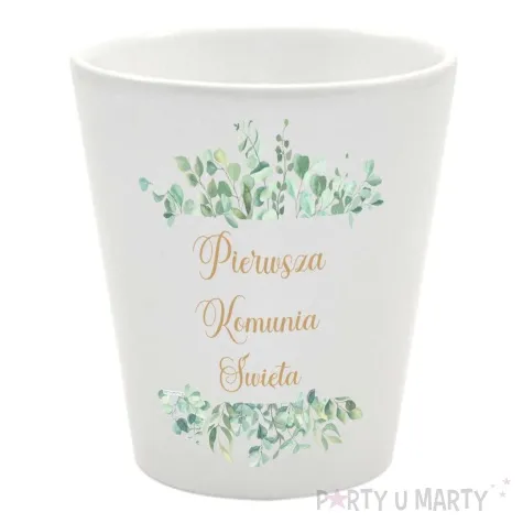 doniczka komunia swieta eukaliptus beauty bialy 10 cm