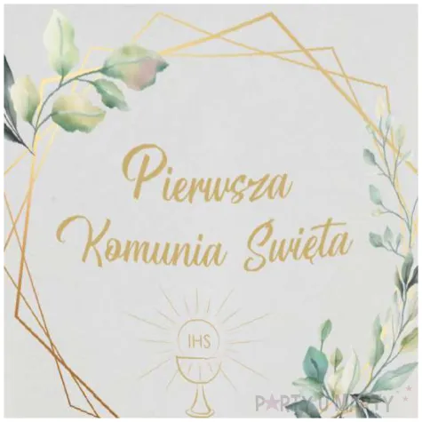 doniczka komunia swieta mietowa geometria bialy 10 cm