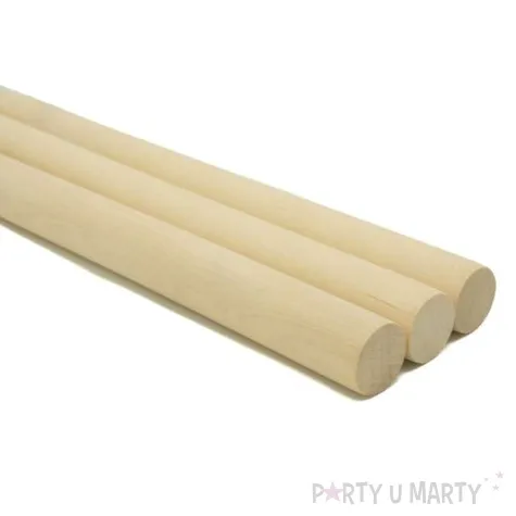 drazek naturalny drewniany aliga 22mm 30 cm 3 szt