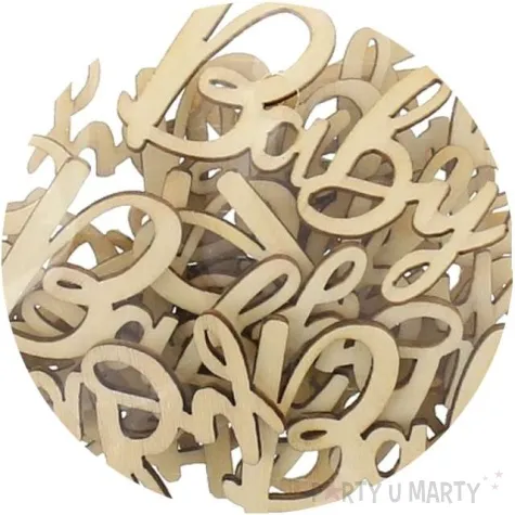 drewniane konfetti baby godan 18 szt