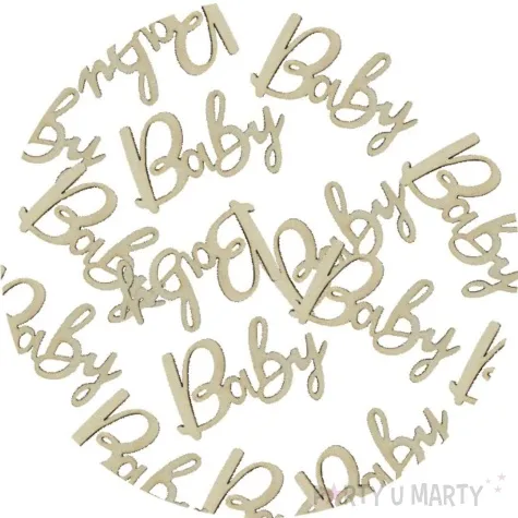 drewniane konfetti baby godan 18 szt