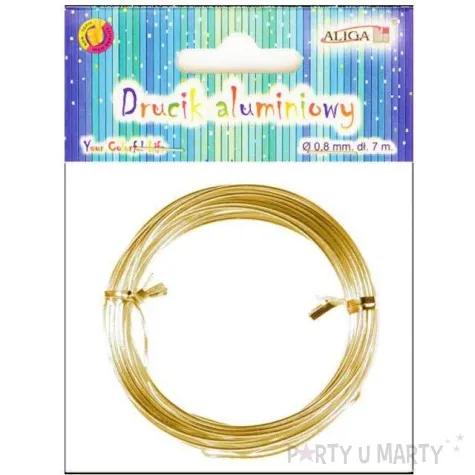 drucik aluminiowy classic 0 8 mm zloty aliga 7m