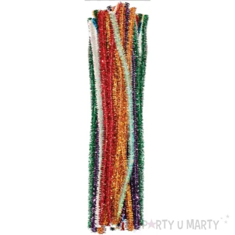 druciki kreatywne wyciory ciemne mix titanum 30 cm 25 szt