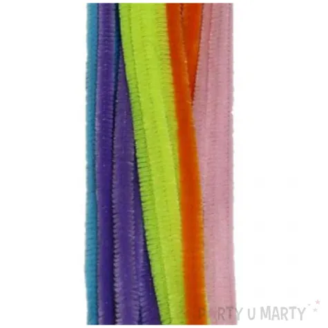 druciki kreatywne wyciory mix teczowy titanum 30 cm 25 szt