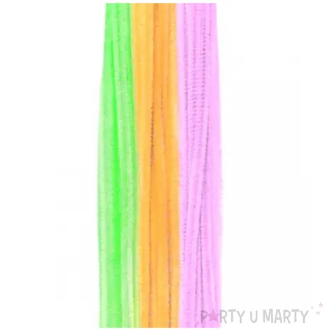 druciki kreatywne wyciory neonowe mix aliga 30 cm 40 szt