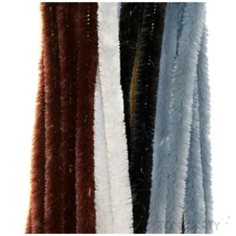 druciki kreatywne wyciory szare mix ciemny titanum 30 cm 25 szt