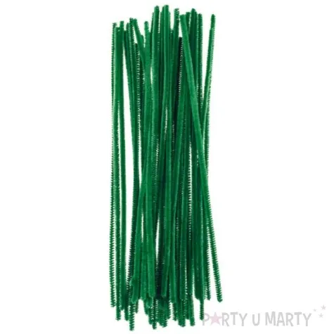 druciki kreatywne wyciory zielone brewis 30 cm 40 szt