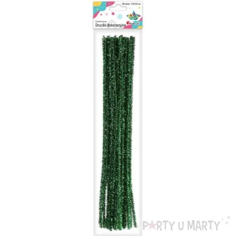 druciki kreatywne wyciory zielony titanum 30 cm 30 szt