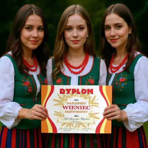 dyplom na dozynki gminne dyplom dozynki najlepszy wieniec dozynkowy klosy zboz a4