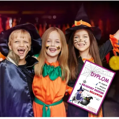 dyplom najlepszy kostium na halloween wiedzma a5