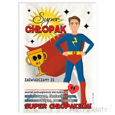 dyplom super chlopak puchar a5