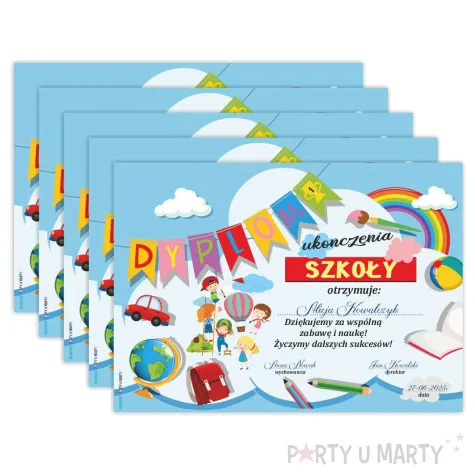 dyplom ukonczenia szkoly balon a5 5 szt