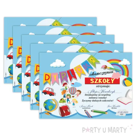 dyplom ukonczenia szkoly balon a5 5 szt