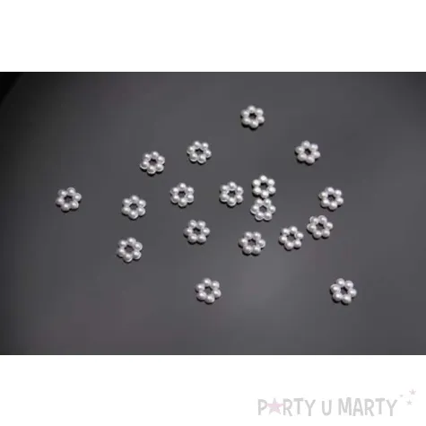 dzety kwiatek perlowe 9 mm 50 szt