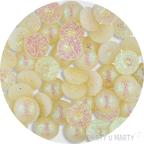 dzety polkule brokatowe perlowy aliga 50 szt