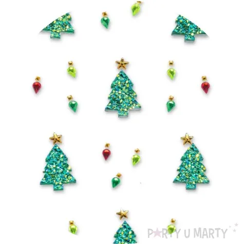 dzety samoprzylepne bozonarodzeniowe choinki brewis 24 szt