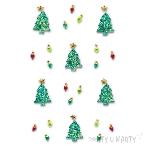 dzety samoprzylepne bozonarodzeniowe choinki brewis 24 szt