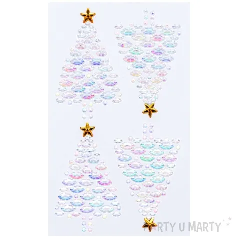 dzety samoprzylepne choinki swiateczne brewis 4 szt