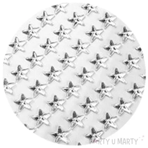 dzety samoprzylepne gwiazdki krysztalki srebrne 8 mm 130 szt