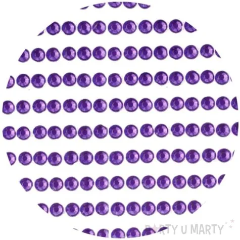 dzety samoprzylepne krysztalki 3d 4mm fioletowe brewis