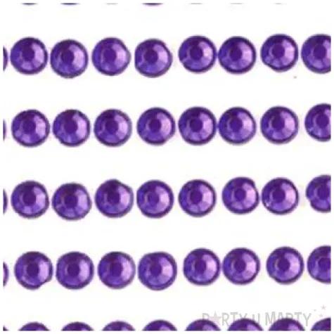 dzety samoprzylepne krysztalki 3d 4mm fioletowe brewis