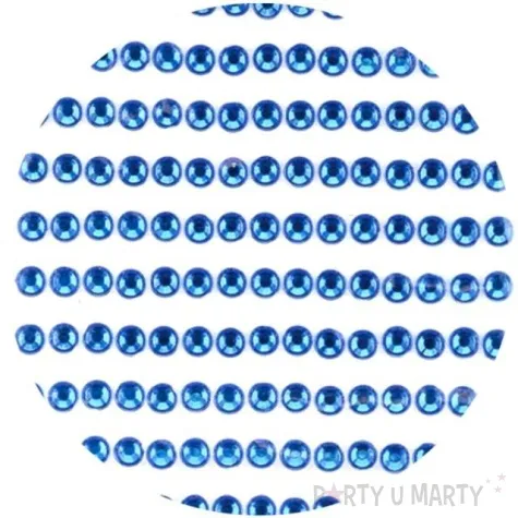 dzety samoprzylepne krysztalki 3d 4mm niebieskie brewis