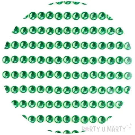 dzety samoprzylepne krysztalki 3d 4mm zielone brewis