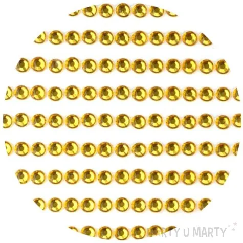 dzety samoprzylepne krysztalki 3d 4mm zlote brewis