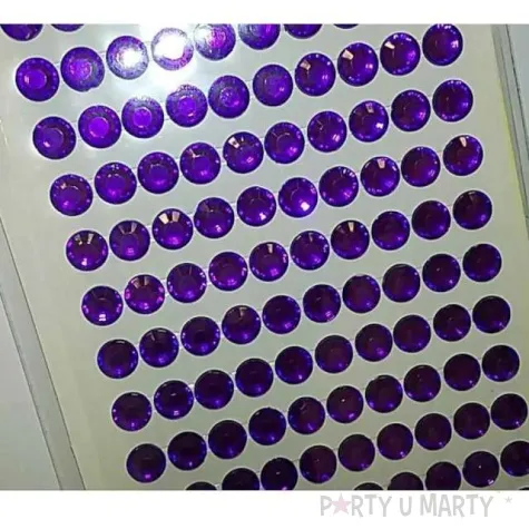 dzety samoprzylepne krysztalki 3d 6mm fioletowe brewis