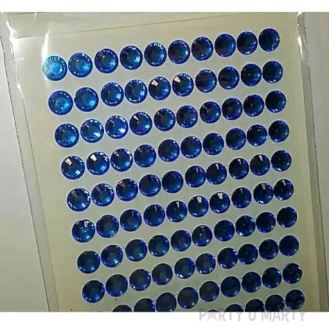 dzety samoprzylepne krysztalki 3d 6mm niebieskie brewis