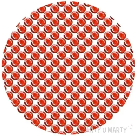 dzety samoprzylepne krysztalki 3d 8mm czerwone brewis