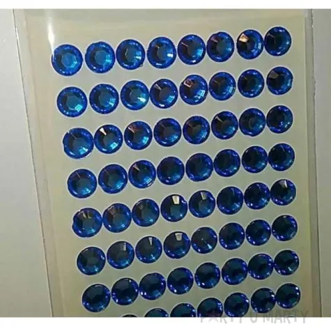 dzety samoprzylepne krysztalki 3d 8mm niebieskie brewis