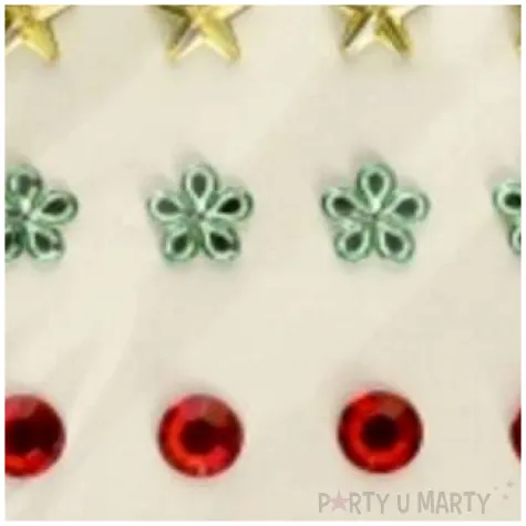 dzety samoprzylepne krysztalki 3d gwiazdki i kwiatki mix brewis