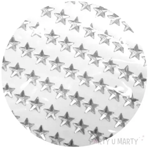 dzety samoprzylepne krysztalki 3d gwiazdki srebrne brewis