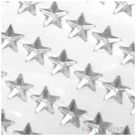 dzety samoprzylepne krysztalki 3d gwiazdki srebrne brewis