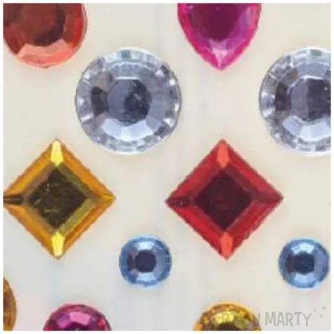 dzety samoprzylepne krysztalki 3d karo mix brewis