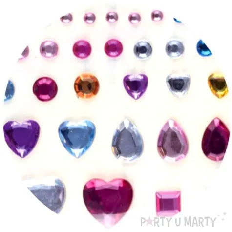 dzety samoprzylepne krysztalki 3d lezki mix brewis