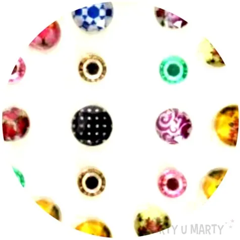 dzety samoprzylepne krysztalki 3d okragle mix brewis