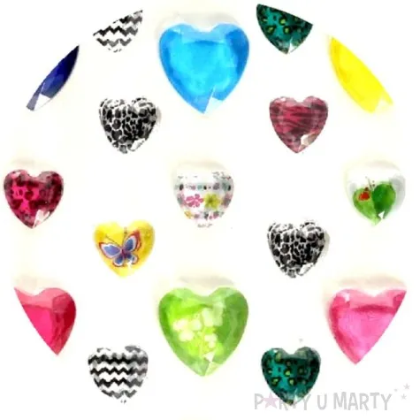 dzety samoprzylepne krysztalki 3d serduszka mix brewis