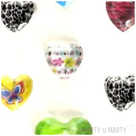 dzety samoprzylepne krysztalki 3d serduszka mix brewis