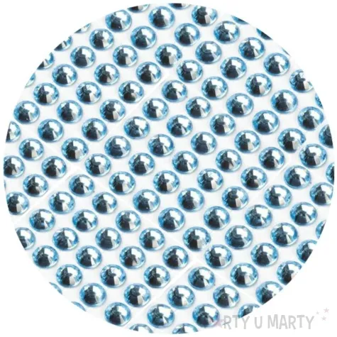 dzety samoprzylepne krysztalki blekitne 3mm 750 szt